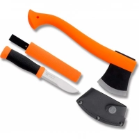 Набор Morakniv Outdoor Kit Orange, нож Morakniv 2000 нержавеющая сталь, цвет оранжевый + топор купить в Уфе