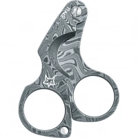 Нож для сигар Fox Damascus Figaro Cigar Cutter, сталь дамаск, рукоять дамаск купить в Уфе