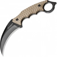 Нож с фиксированным клинком Magnum Spike Karambit — Boker 02SC028, сталь 440A EDP, рукоять стеклотекстолит G10, песочный купить в Уфе