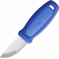 Нож с фиксированным лезвием Morakniv Eldris, сталь Sandvik 12С27, рукоять пластик, синий купить в 