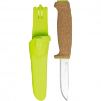 Нож с фиксированным лезвием Morakniv Floating Knife (S) Lime, сталь Sandvik 12C27, пробковая ручка купить в Уфе