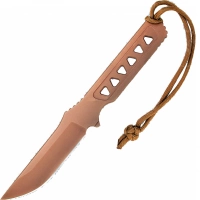Нож скрытого ношения с фиксированным клинком Spartan Blades Formido, клинок пустынный, сталь CPM-S35VN, цельнометаллический купить в 