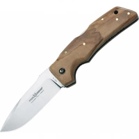 Складной нож Fox Elite Collection Forest Hunting, сталь N690, рукоять оливковое дерево, коричневый купить в 
