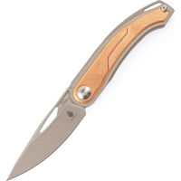 Складной нож Kizer Apus, сталь CPM S35VN, рукоять титан/ Bronze Carbon купить в 