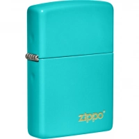 Зажигалка Classic Flat Turquoise ZIPPO Logo купить в Уфе