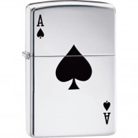 Зажигалка ZIPPO Armor™  Туз с покрытием High Polish Chrome купить в Уфе