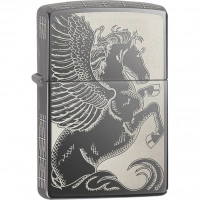 Зажигалка ZIPPO Classic Пегас с покрытием Black Ice® купить в Уфе