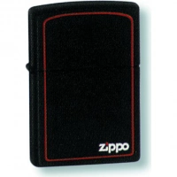 Зажигалка ZIPPO Classic с покрытием Black Matte, латунь/сталь, чёрная с лого, матовая, 36x12x56 мм купить в Уфе