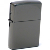 Зажигалка ZIPPO Classic с покрытием Ebony™, латунь/сталь, чёрная, глянцевая, 36x12x56 мм купить в Уфе